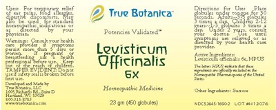 Levisticum Officinalis 6x (Levisticum Officinalis 6x 25 Gm V1 8 2013)